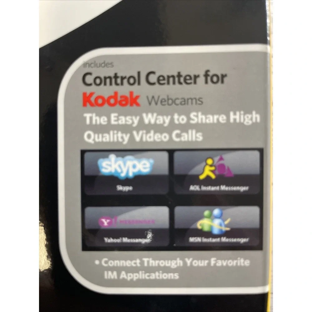 New Sealed Kodak S101 USB Webcam Built in Microphone Windows And Mac OS Ready‎